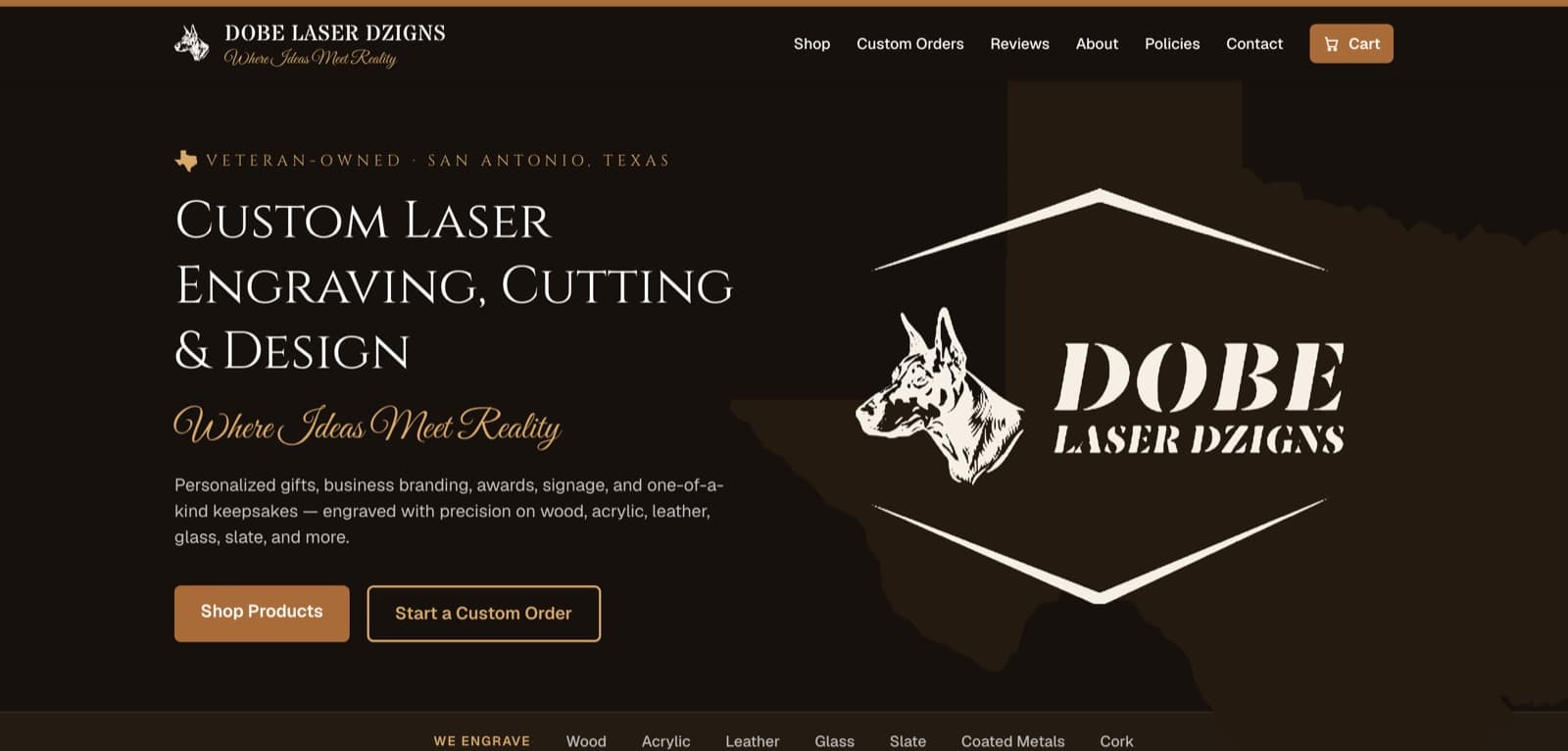 Dobe Laser DZigns — website designed by Facreo Systems