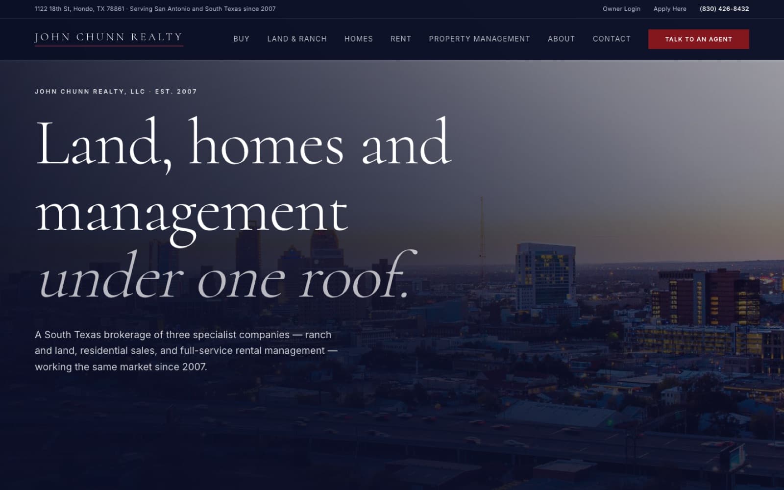 John Chunn Realty — interface